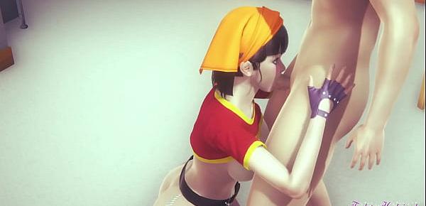 Dragon Ball Hentai - POV Pan boobjob, blowjob and fucked - anime manga japanese Cartoon Porn
